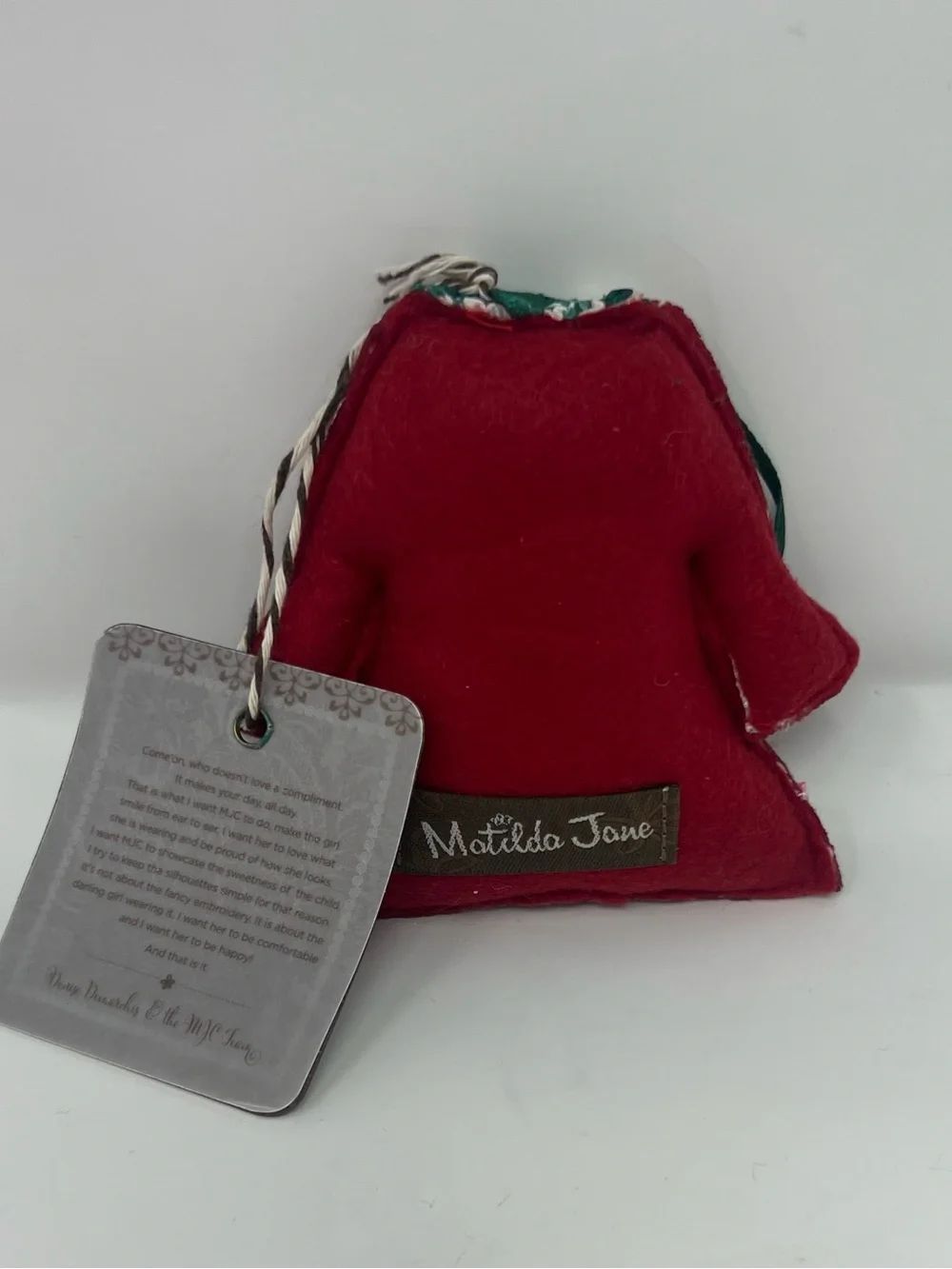 Matilda Jane Holiday Dress Ornament Christmas Matches Happy Holly Daze Dress New